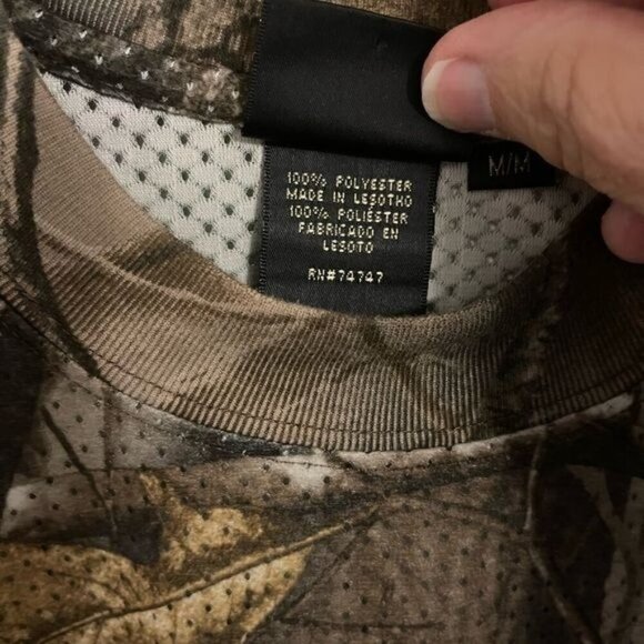 RedHead Mens Camouflage Short Sleeve Hunting Shirt Medium Polyester - Picture 5 of 16